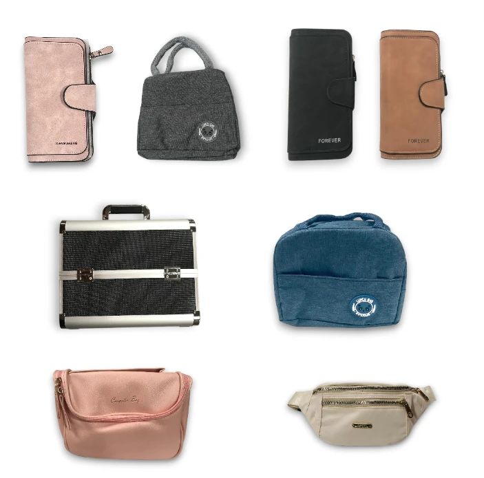 APROX. 16 PZAS. CARTERAS - ESTUCHE MAQUILLAJE / DAMA