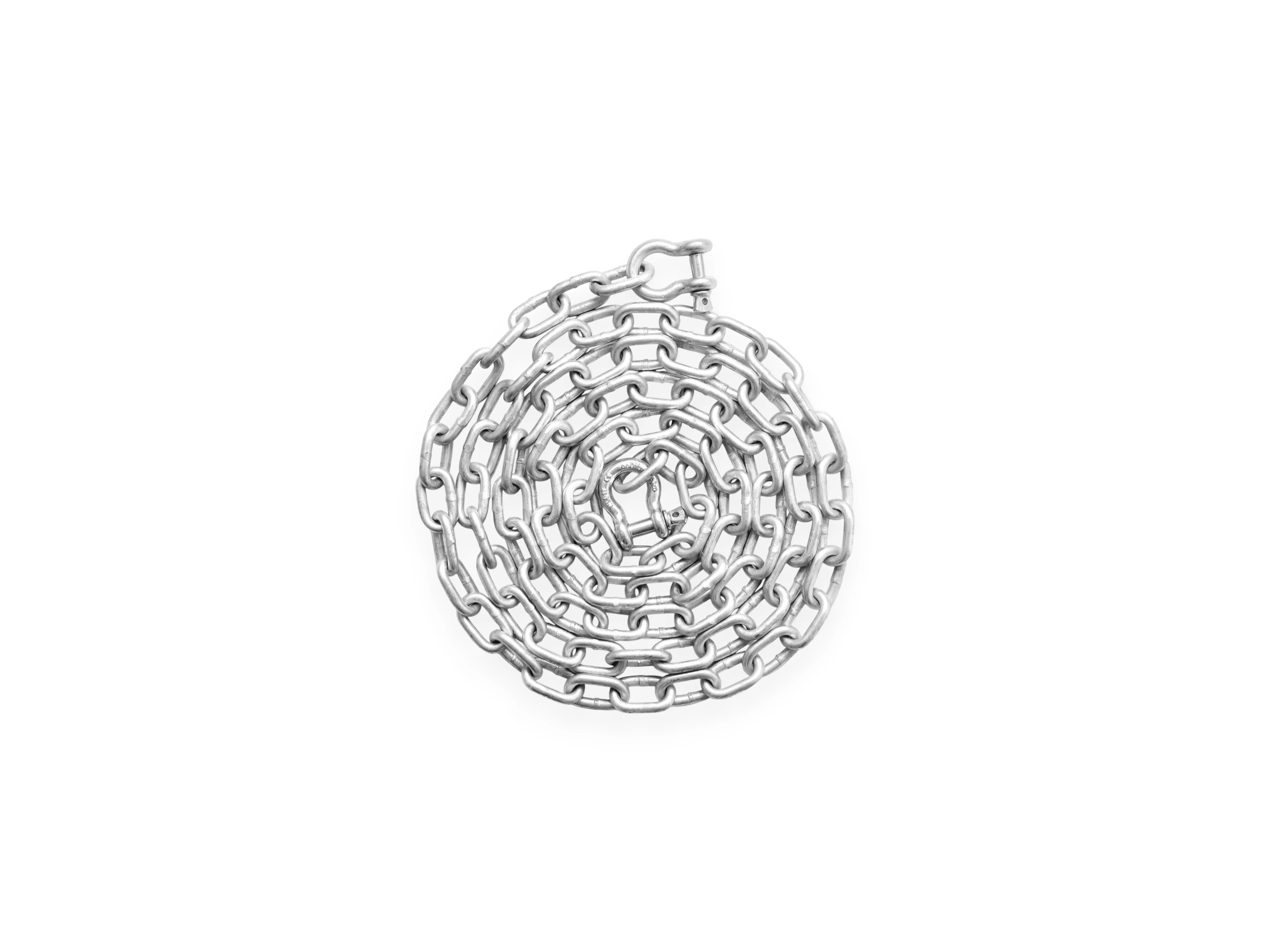 CADENA DE ACERO GALVANIZADO - 55 PZAS. APROX. BALDOSAS PARA SUELO.
