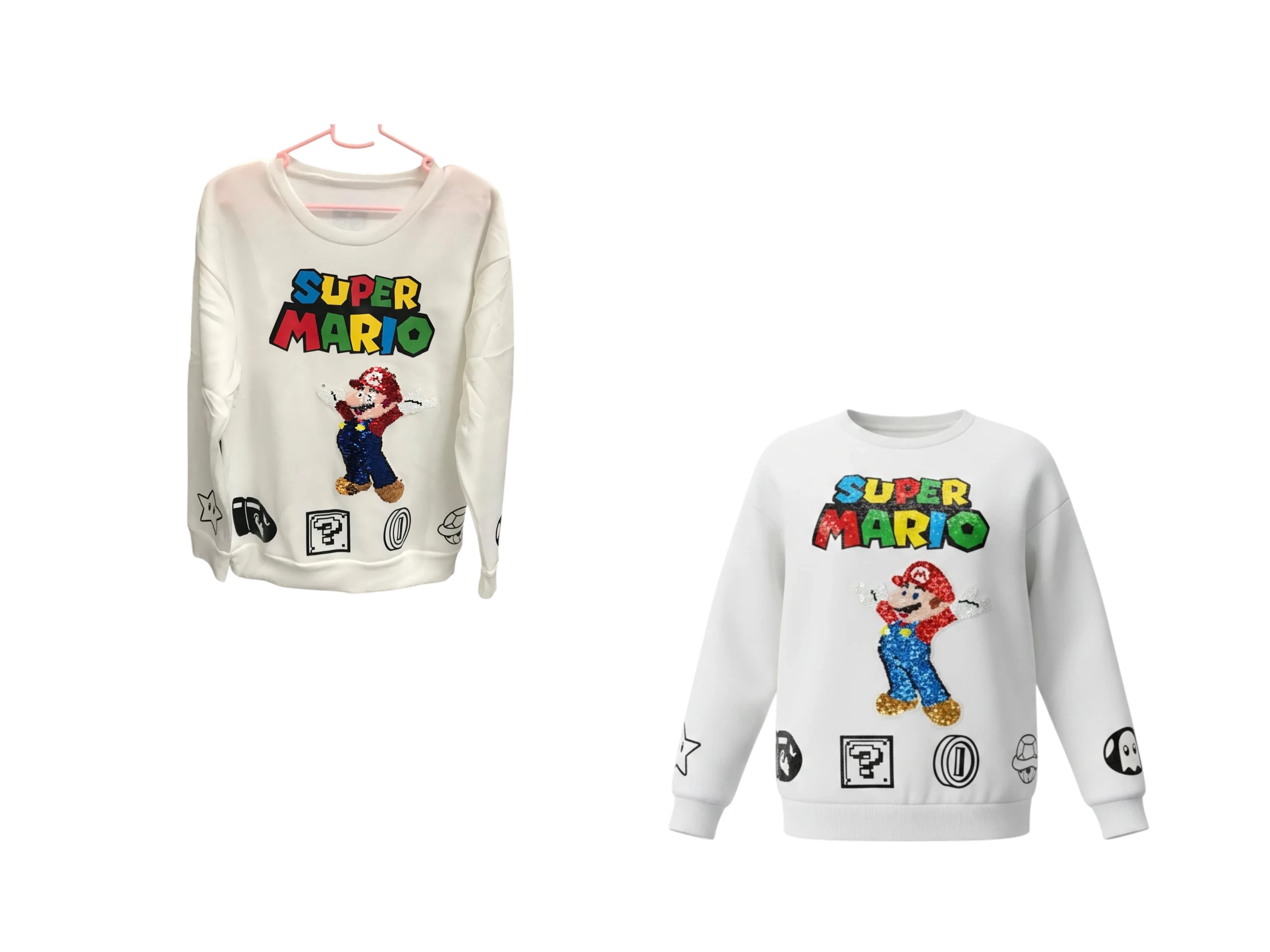 5 SUDADERAS NUEVAS – ESTAMPADOS Y LENTEJUELA