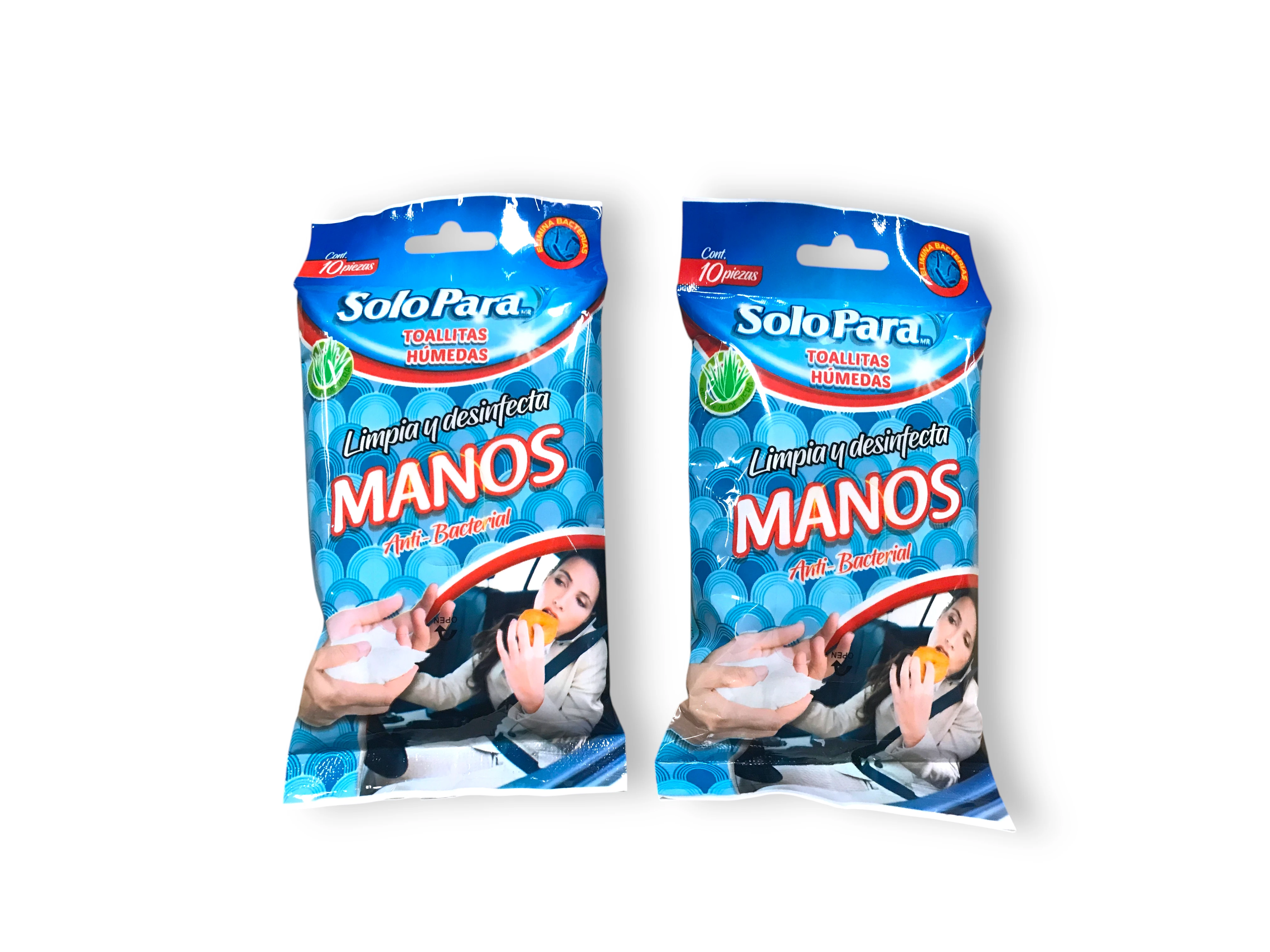 1000 PZAS. APROX. TOALLITAS ANTIBACTERIALES.