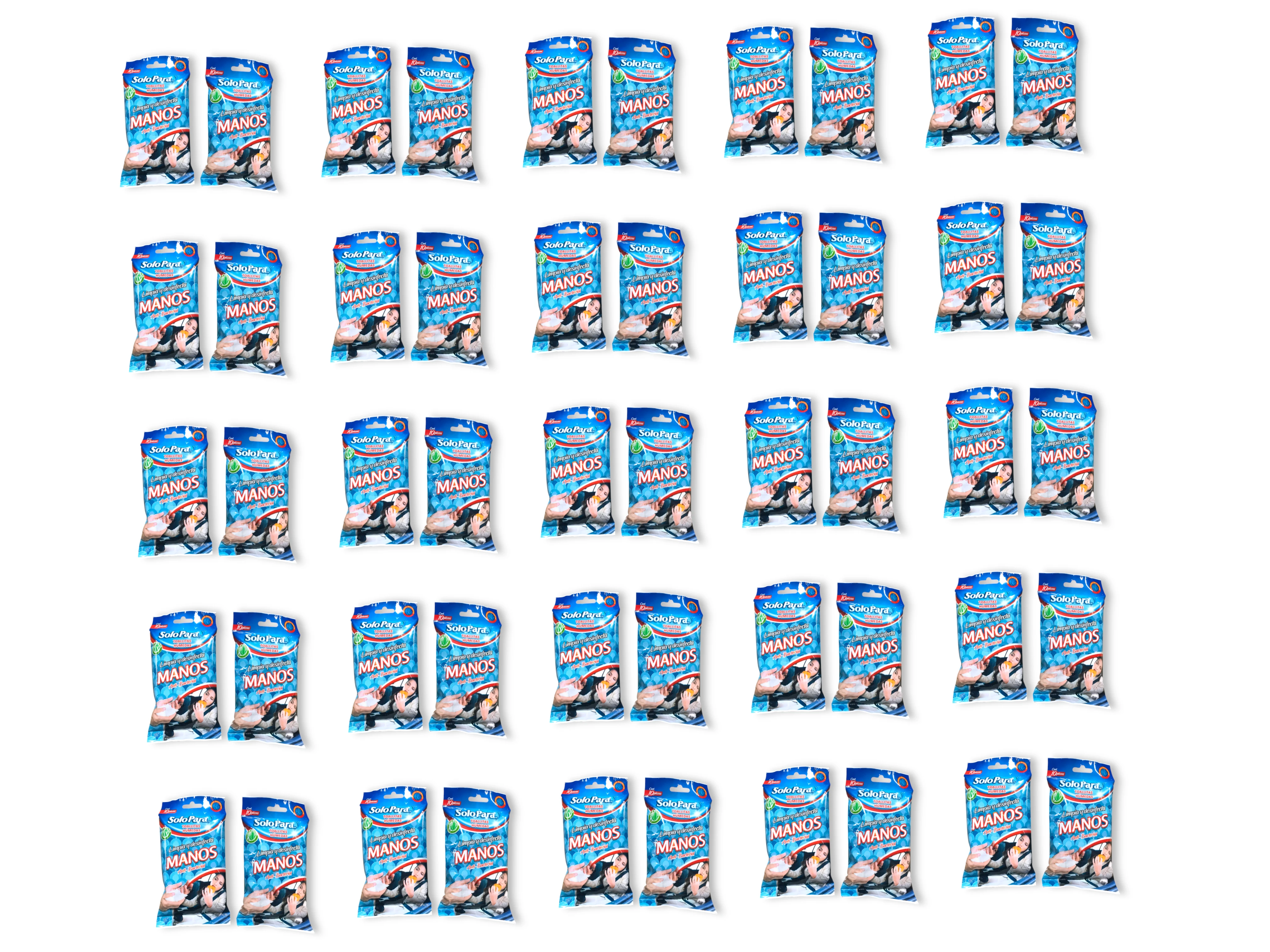 1000 PZAS. APROX. TOALLITAS ANTIBACTERIALES.