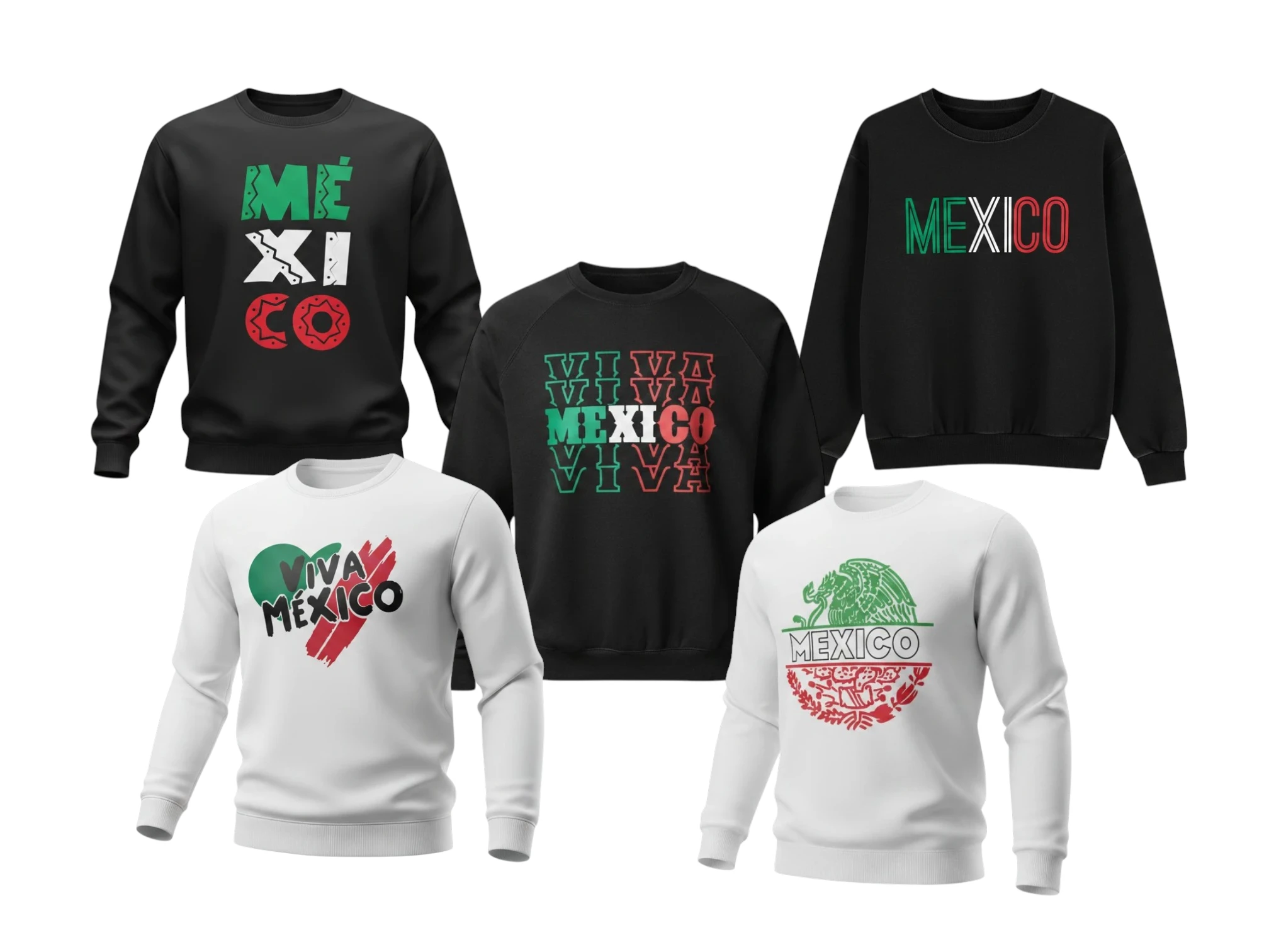 5 SUDADERAS.
