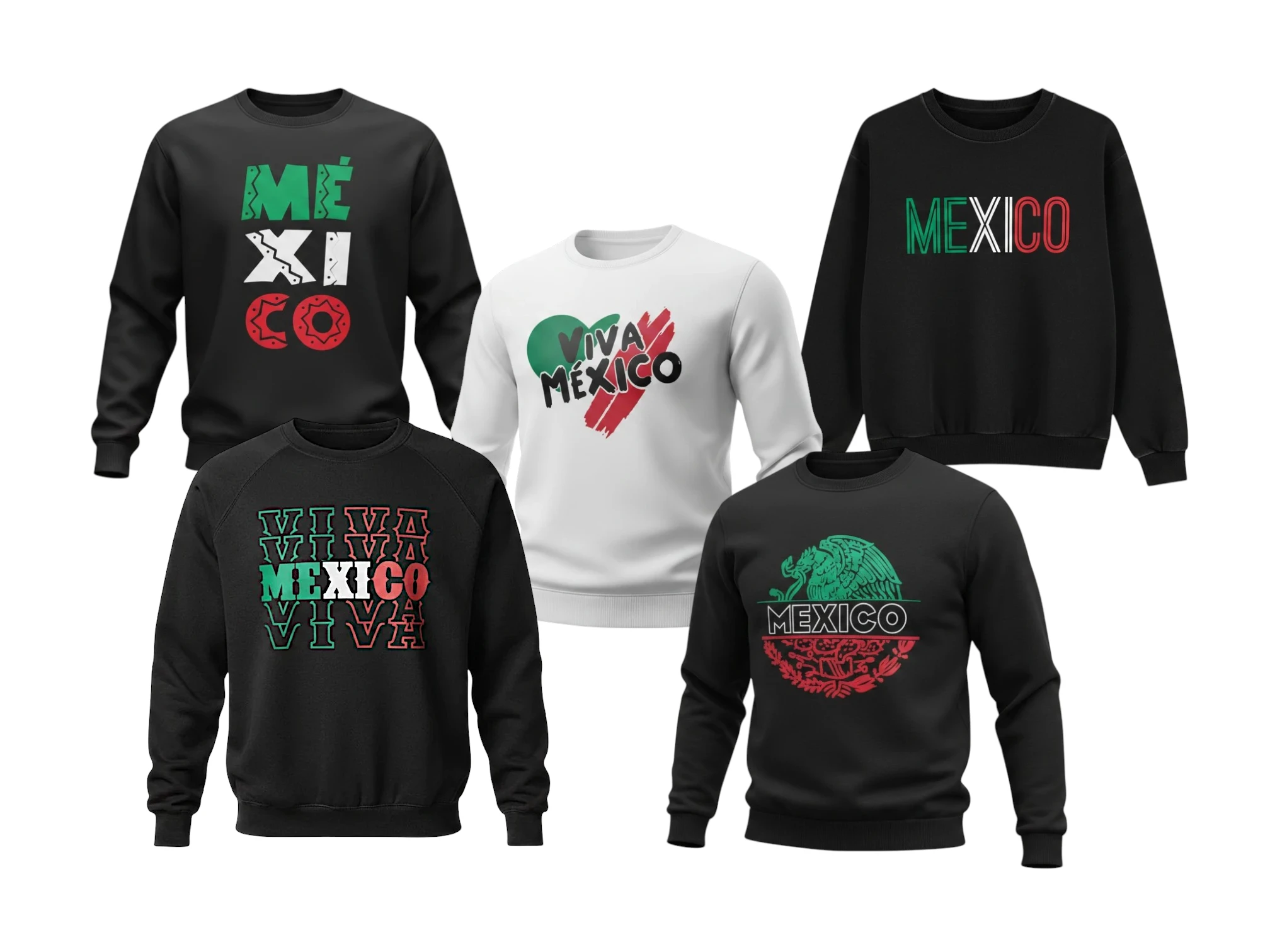 5 SUDADERAS.