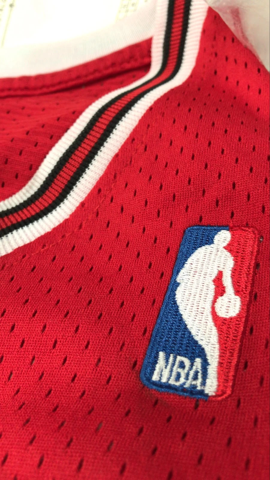 JERSEY ROJO MICHAEL JORDAN #23, ESTILO CHICAGO BULLS.