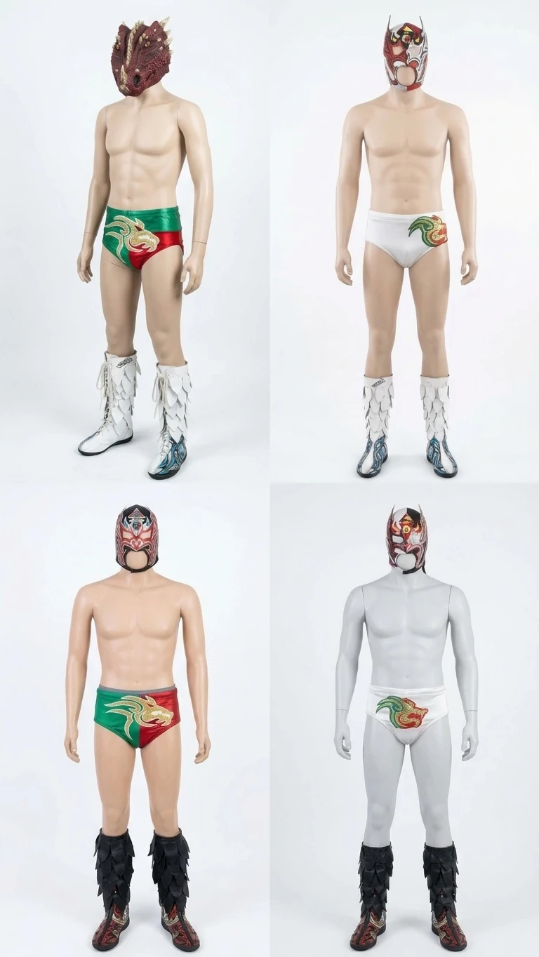 7 PZAS. EQUIPO DE LUCHA LIBRE.