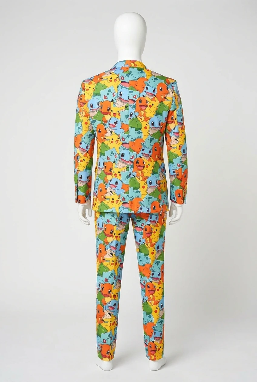 1 TRAJE DE COLECCIÓN COMPLETO DE POKEMÓN.
