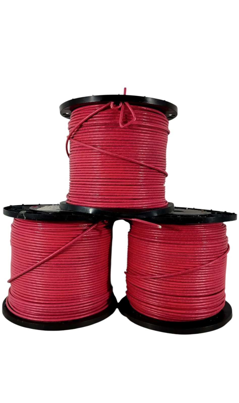 LOTE DE CARRETES CON CABLE ANTIFLAMA DE ALTA RESISTENCIA