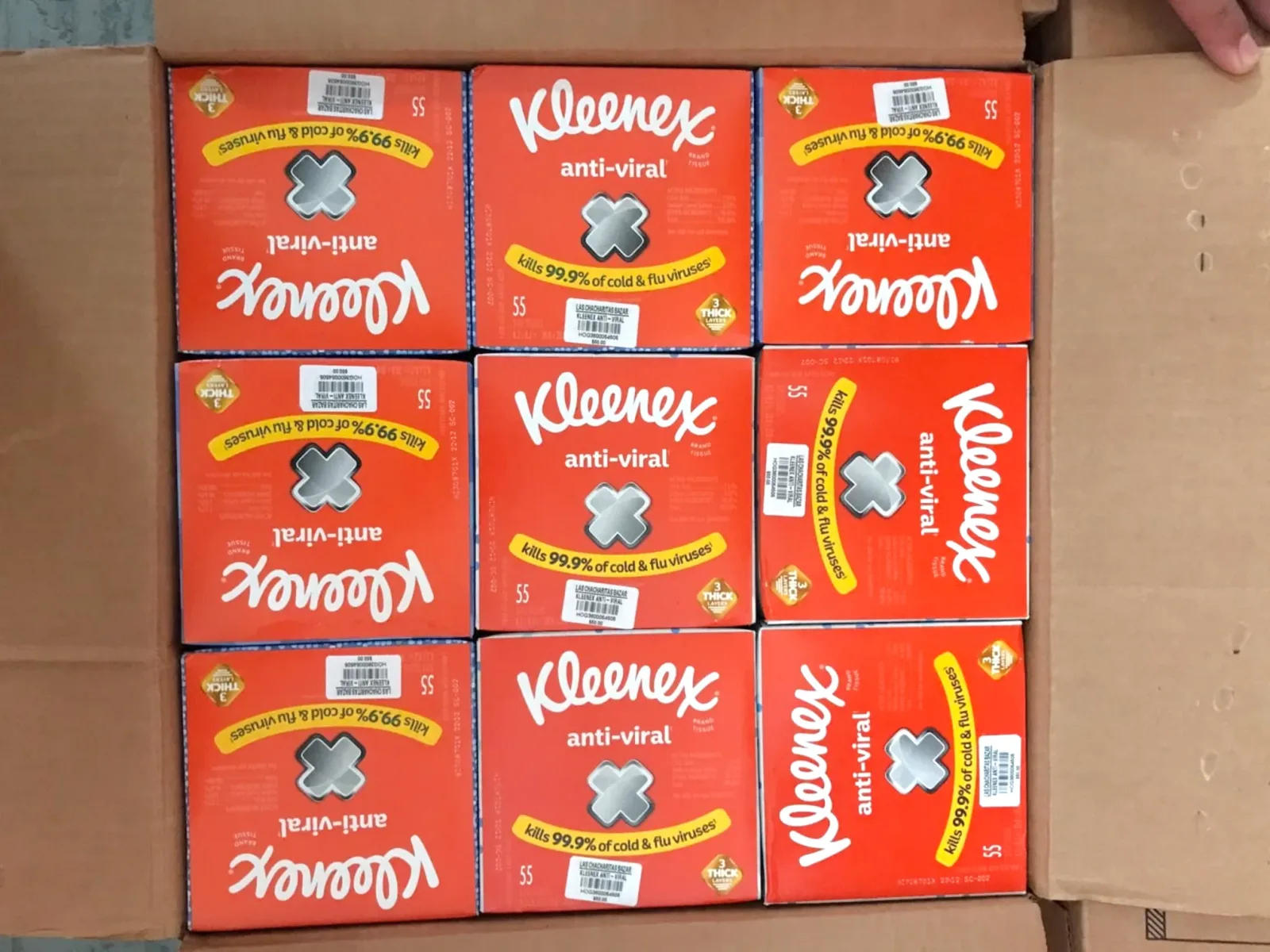 155 PZAS. APROX. KLEENEX
